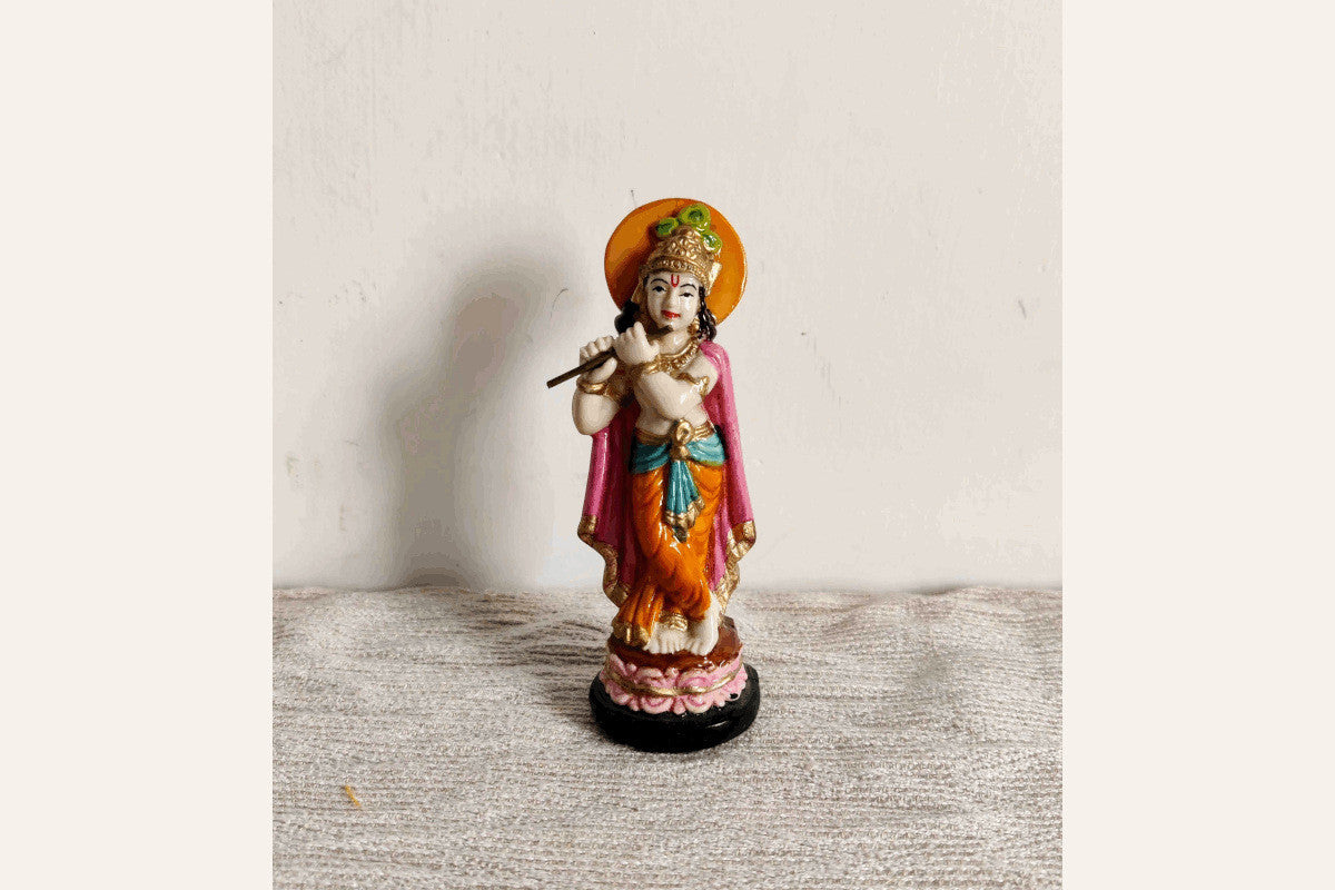 Marble Krishna with Bansuri Flute