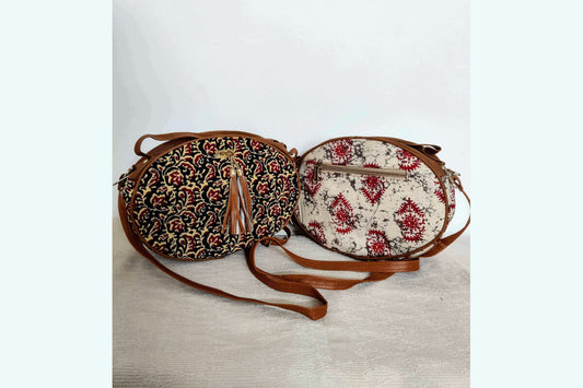 Oval Designer Sling Bag
