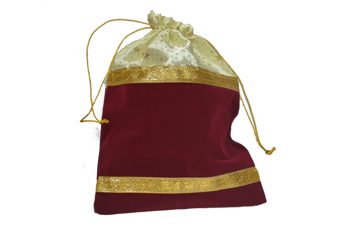 Velvet Satin Potli Bags - Puja Celebrations